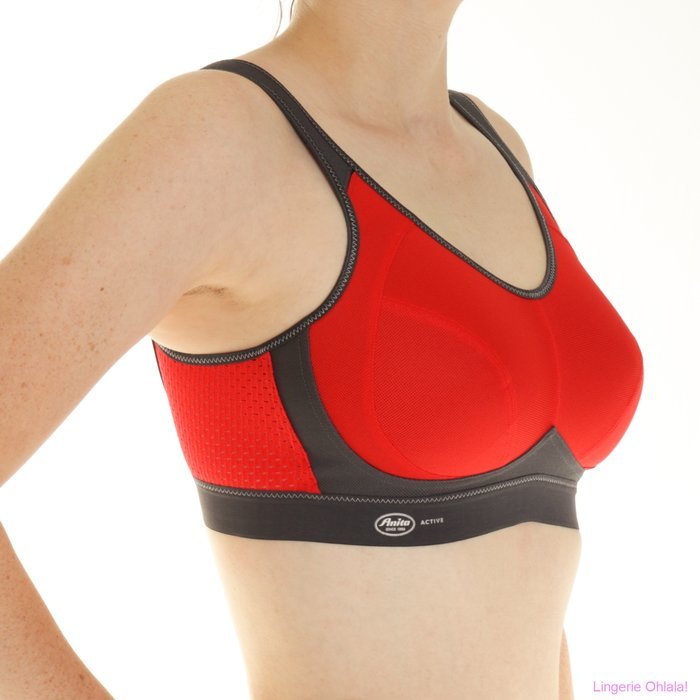 Anita Active Extreme control Sport BH (Rood/Antraciet)