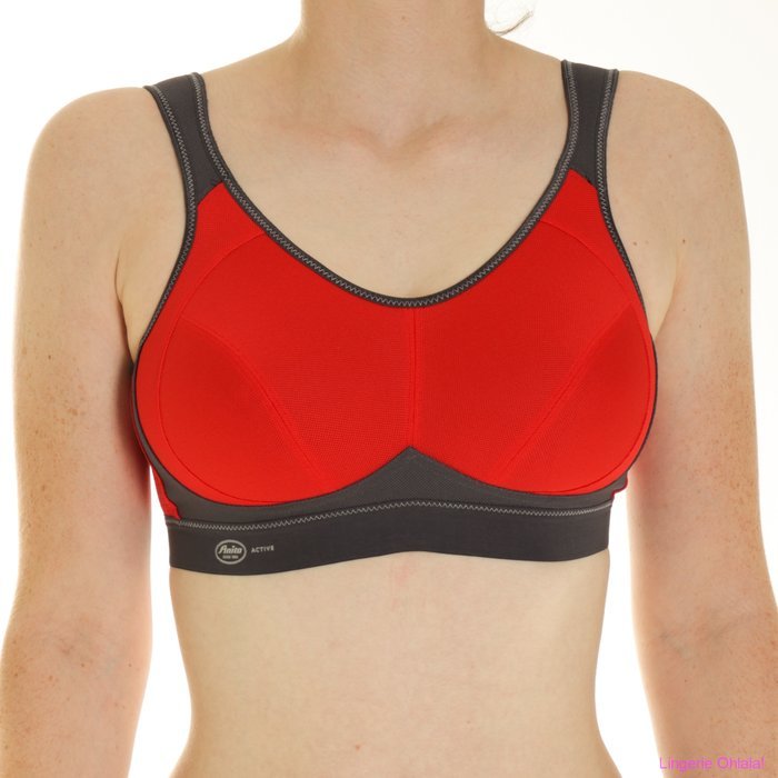 Anita Active Extreme control Sport BH (Rood/Antraciet)