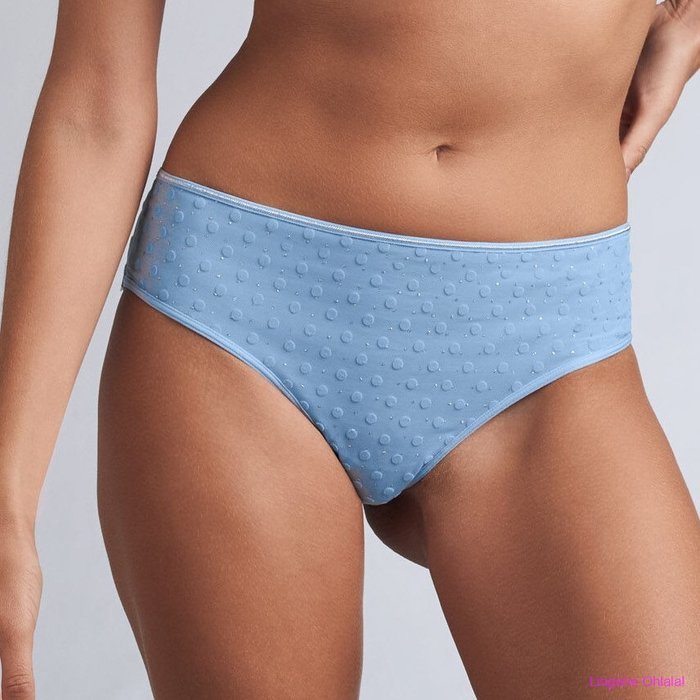 Marlies Dekkers Petit point Slip (Light blue and silver)