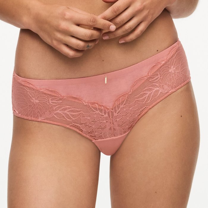 Chantelle Panty 'MIDNIGHT FLOWERS' in Peach