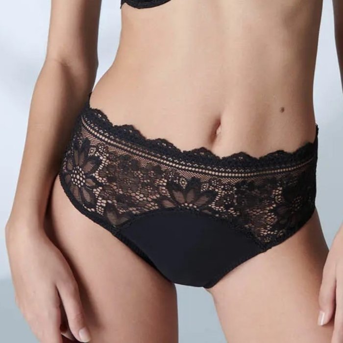 Simone Pérèle Freesia Tailleslip (Black)