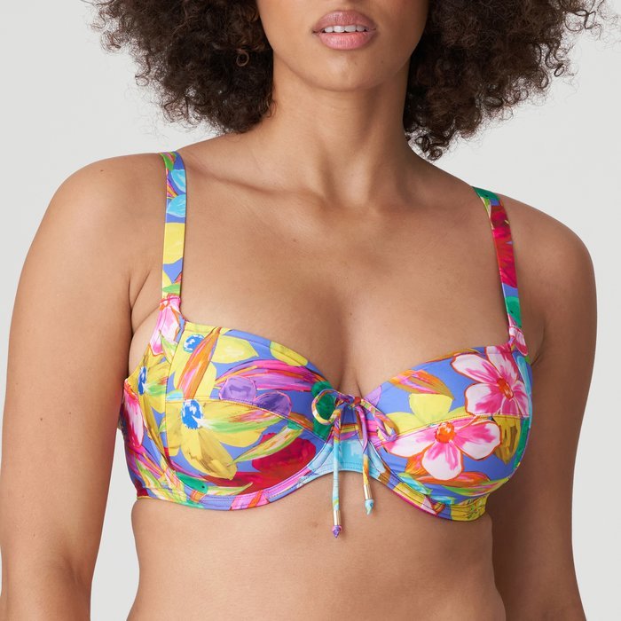 PrimaDonna Swim Sazan Bikini Top (Blue Bloom)