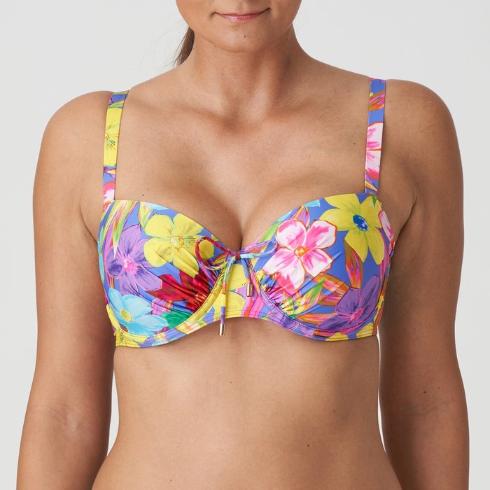 PrimaDonna Swim Sazan Bikini Top (Blue Bloom)