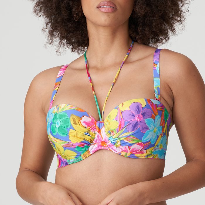 PrimaDonna Swim Sazan Bikini Top (Blue Bloom)