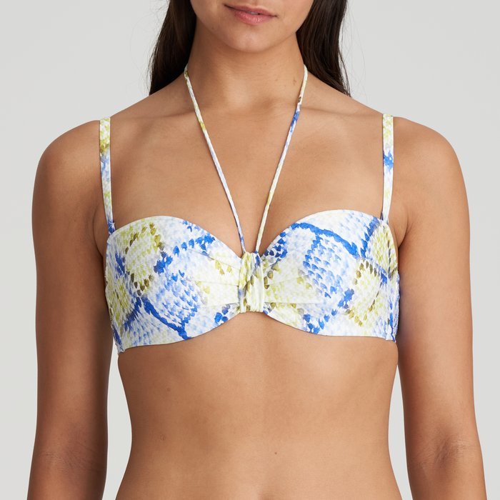 Marie Jo Swim Lundey Bikini Top (Lime Snake)