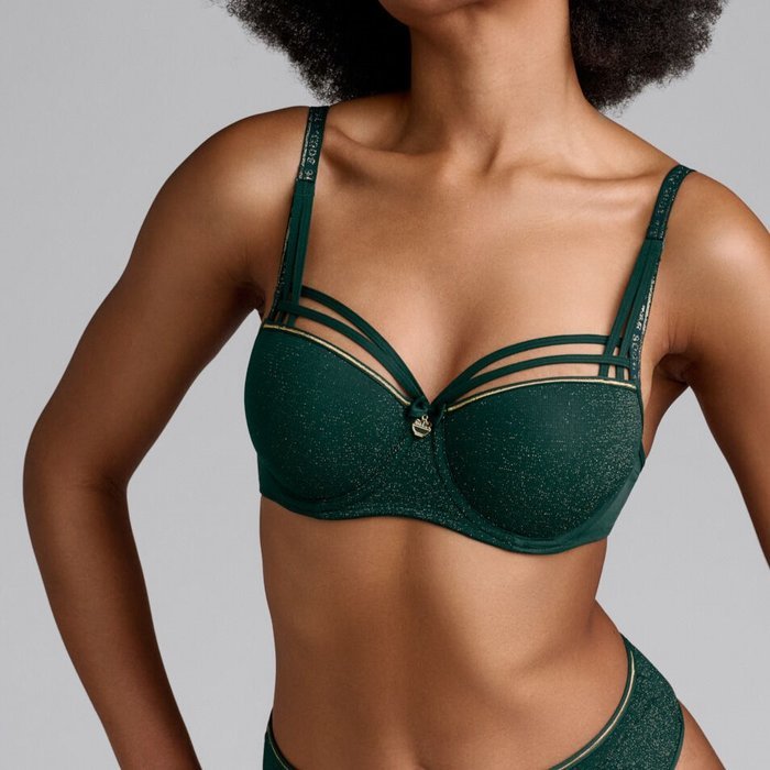 Marlies Dekkers Dame de paris Voorgevormde BH (pine green and gold)