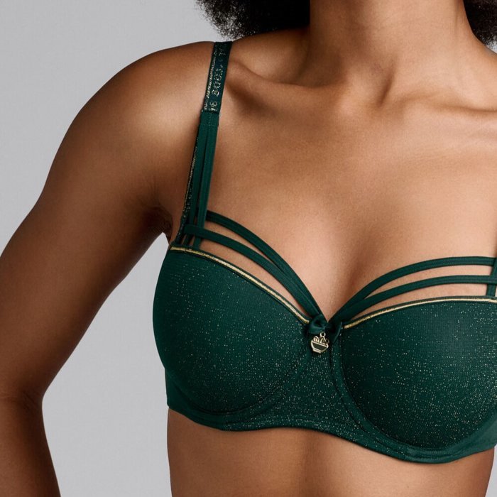 Marlies Dekkers Dame de paris Voorgevormde BH (pine green and gold)