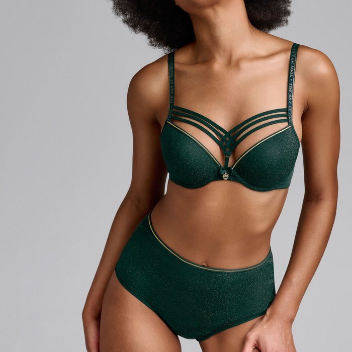 Marlies Dekkers Dame de paris Voorgevormde BH (pine green and gold)