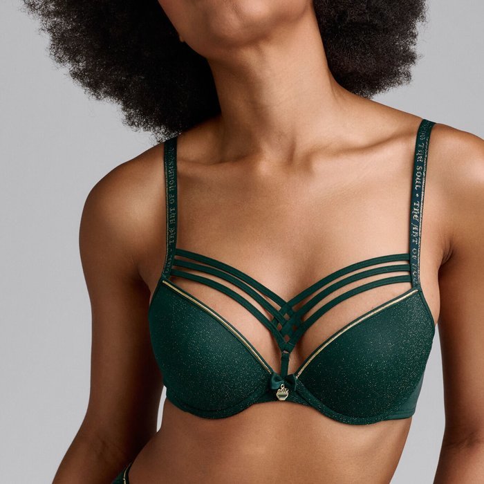 Marlies Dekkers Dame de paris Voorgevormde BH (pine green and gold)