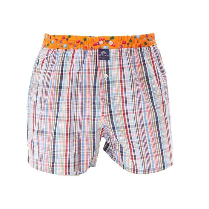 MC Alson Boxermen Boxershort (Checkered multicolor orange)