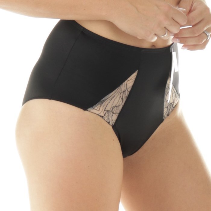 Chantelle Pulp Tattoo love Tailleslip (Black/golden beige)