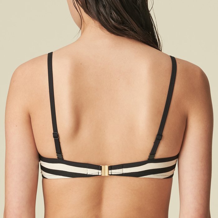 Marie Jo Swim Merle Bikini Top (Noir Rayure)