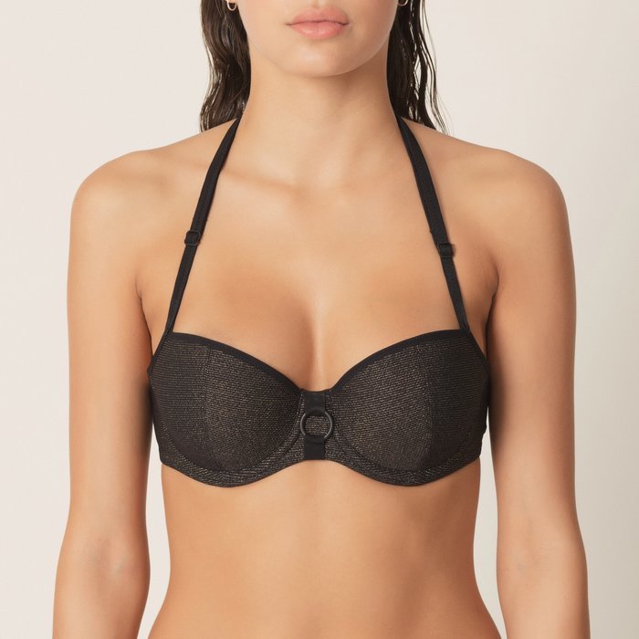 Marie Jo Swim Ornella Bikini Top (Noir Doré)