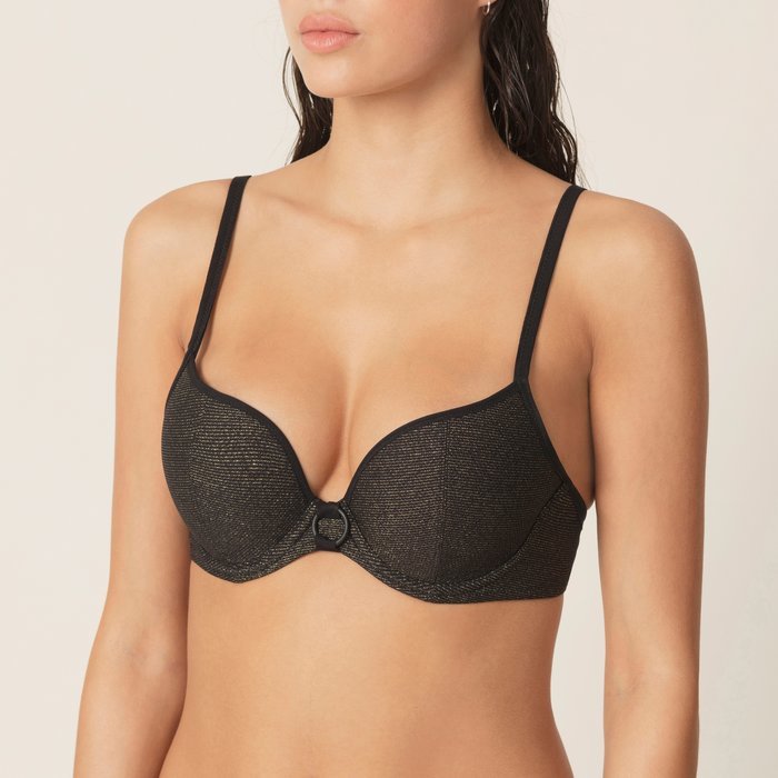 Marie Jo Swim Ornella Bikini Top (Noir Doré)