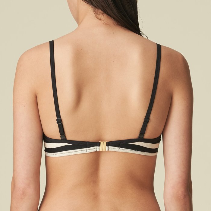 Marie Jo Swim Merle Bikini Top (Noir Rayure)