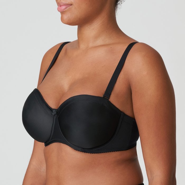 PrimaDonna Satin Strapless BH (Zwart)