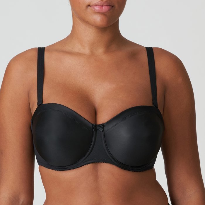 PrimaDonna Satin Strapless BH (Zwart)